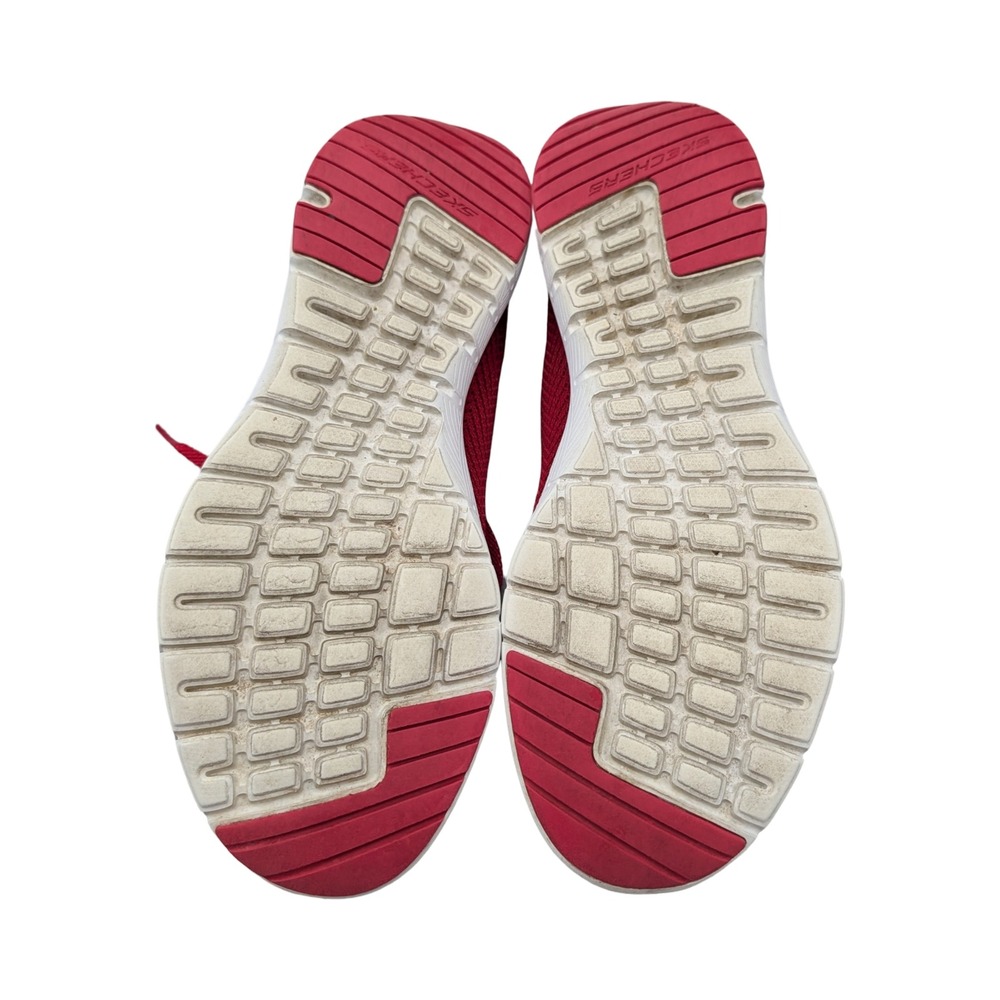 Skechers Lite-Weight 13070 Red Textile Sneakers Mens 8 Running Walking Shoes - Picture 9 of 16